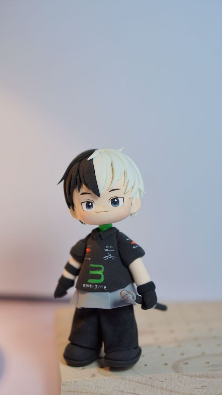 Chibi clay figure (ready to ship)