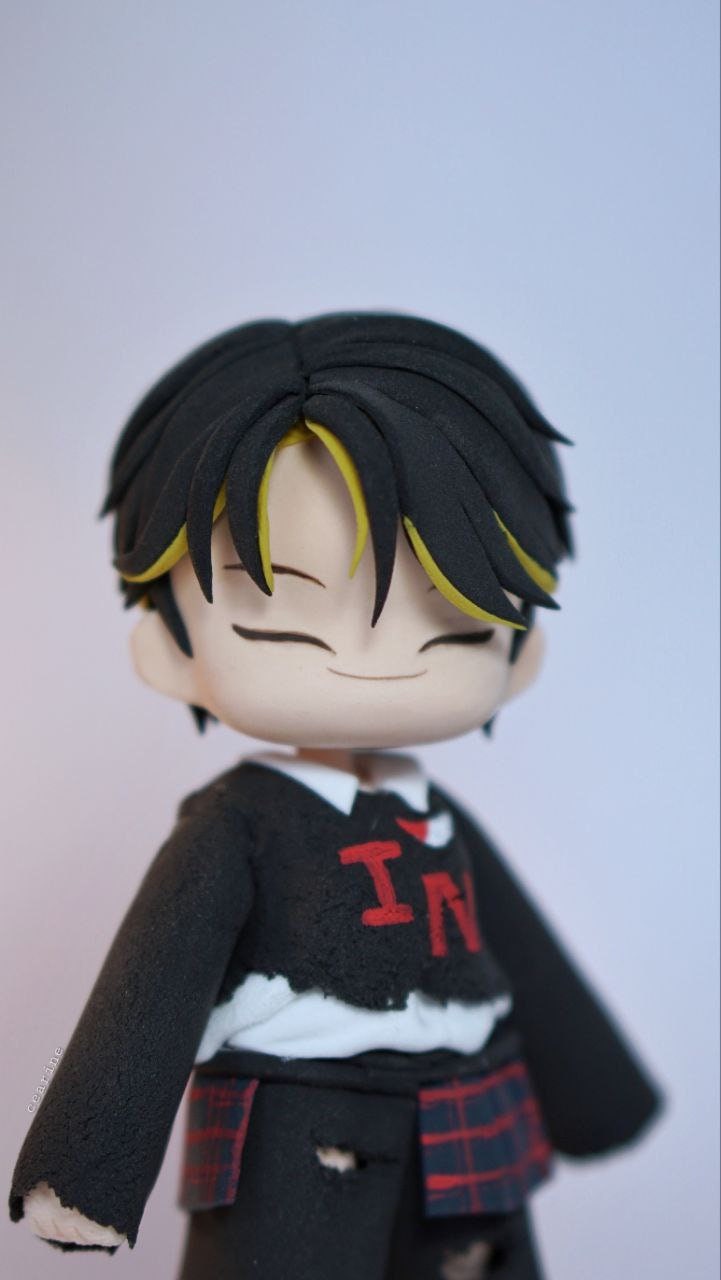 Chibi clay figure (ready to ship)