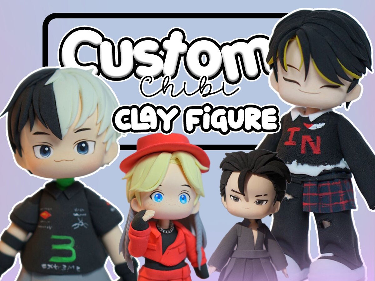 Custom chibi clay figure