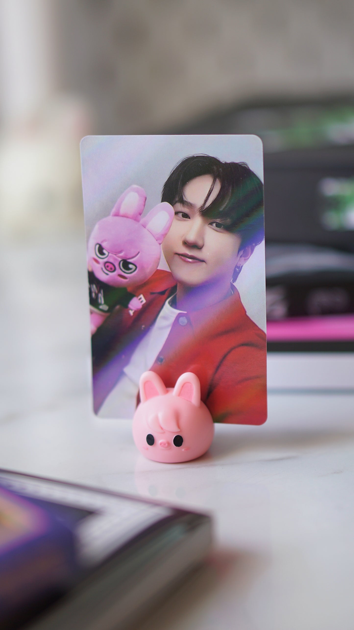 Dwaekki charm / photocard holder / toploder holder