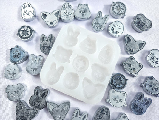 Mini SKZOO characters silicone mold / tiny SKZOO charms mold